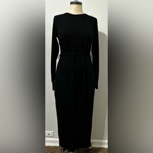 TOPSHOP Black Long Sleeve lightweight sweatshirt dress. Size 8 US.